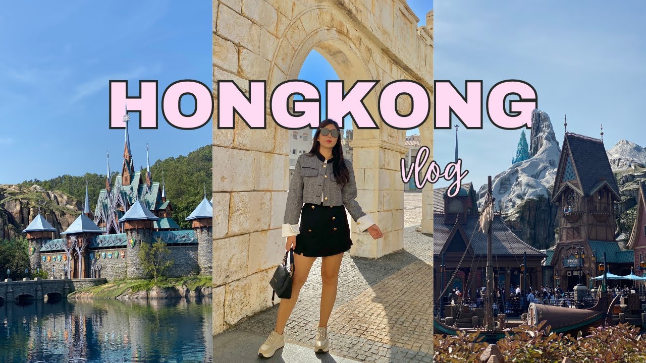 Hong Kong Travel Vlog, Day Trip in Macau, Frozen Fun at Disneyland! 🌏✨