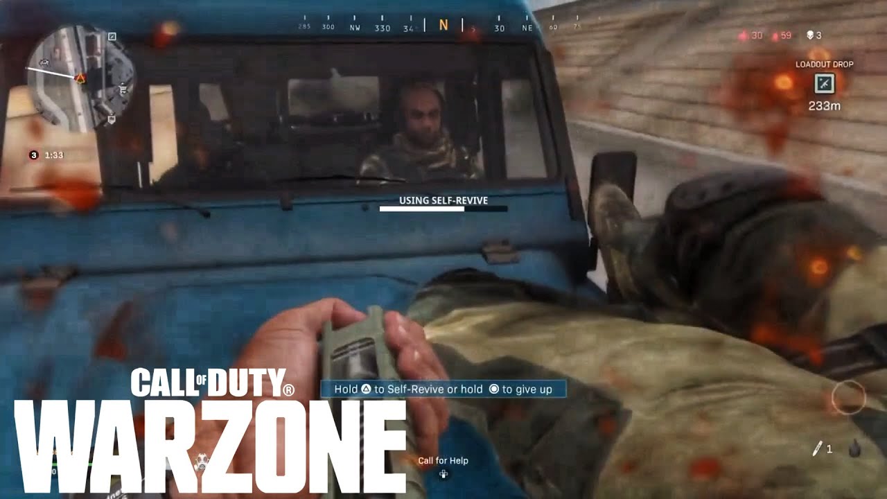 Call Of Duty WARZONE - Crazy self revive moment