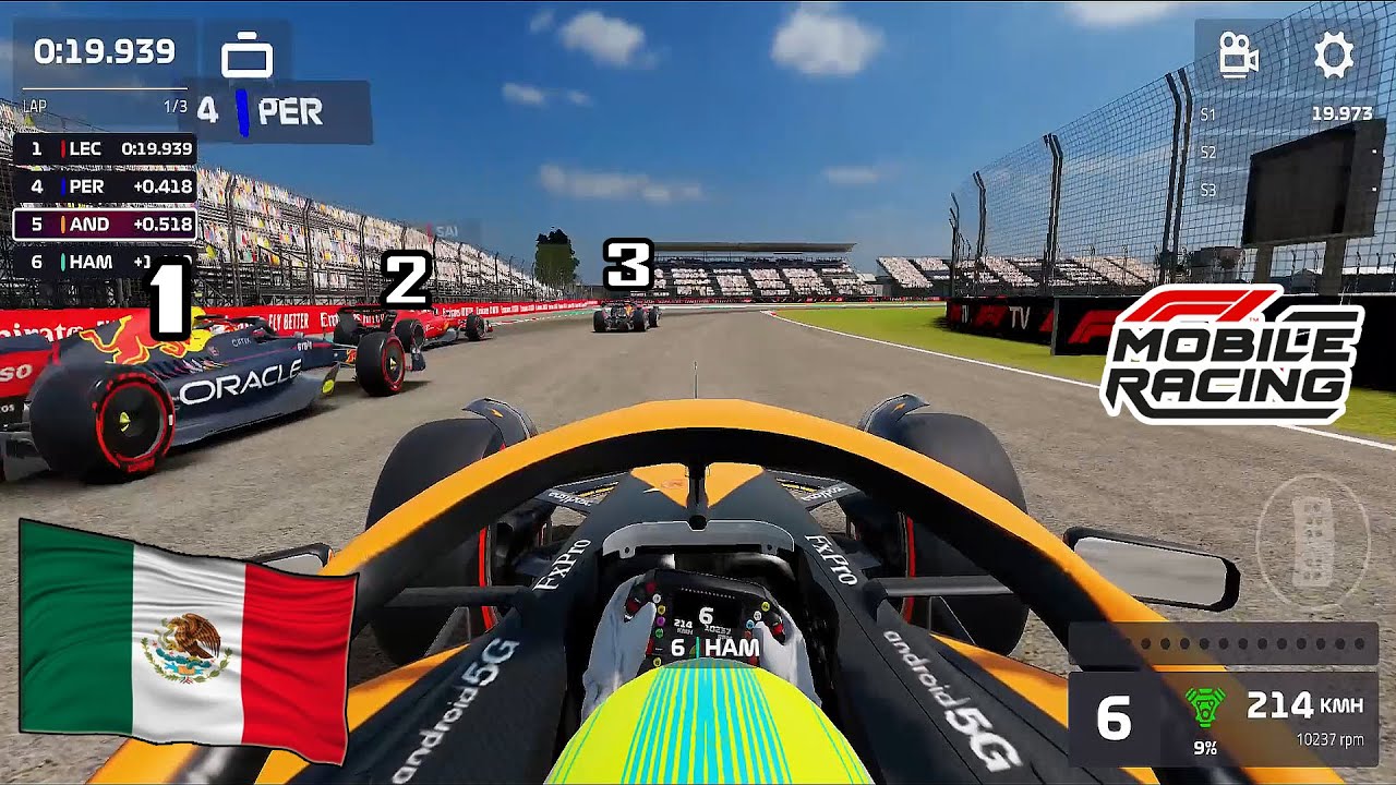 CARRERÓN EN MEXICO CON UNA TRIPLE PASADA TERRIBLE | F1 MOBILE RACING