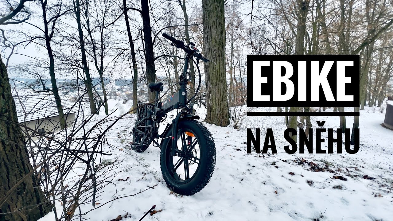 E-Bike je na sněhu mnohem větší zábava 😅🚲❄️