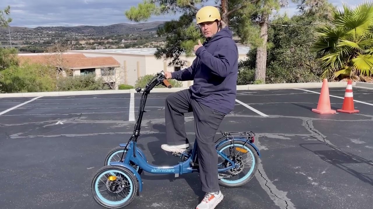 Innovative Reverse Electric Trike!  New for 2024 Reverse E Trike w/ Tilting Wheels, Crazy!