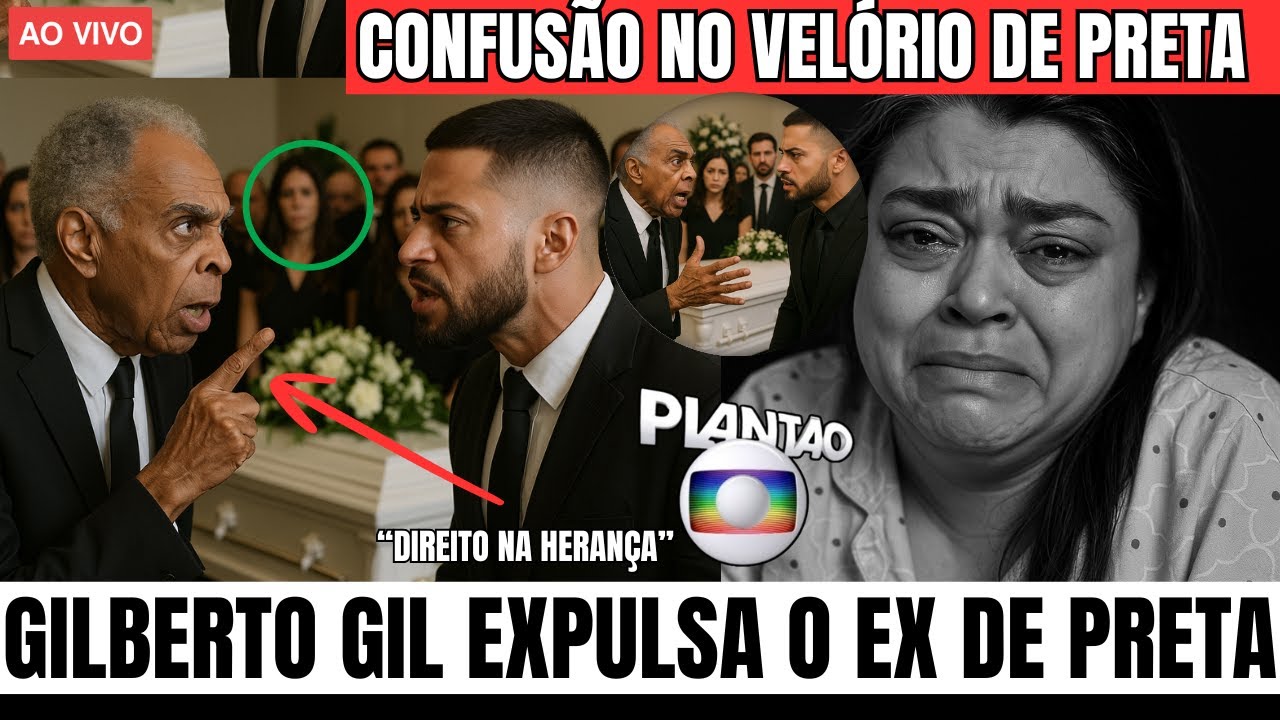 VELÓRIO DE PRETA GIL: GILBERTO GIL EXPULSA EX MARIDO DE PRETA GIL RODRIGO GODOY E FÃS TEM ATITUDE