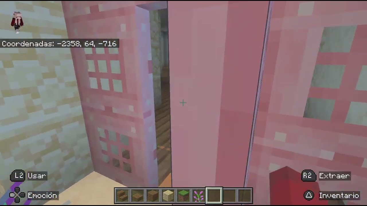 Minecraft parte 3 de la Casita Sencilla crema y rosa