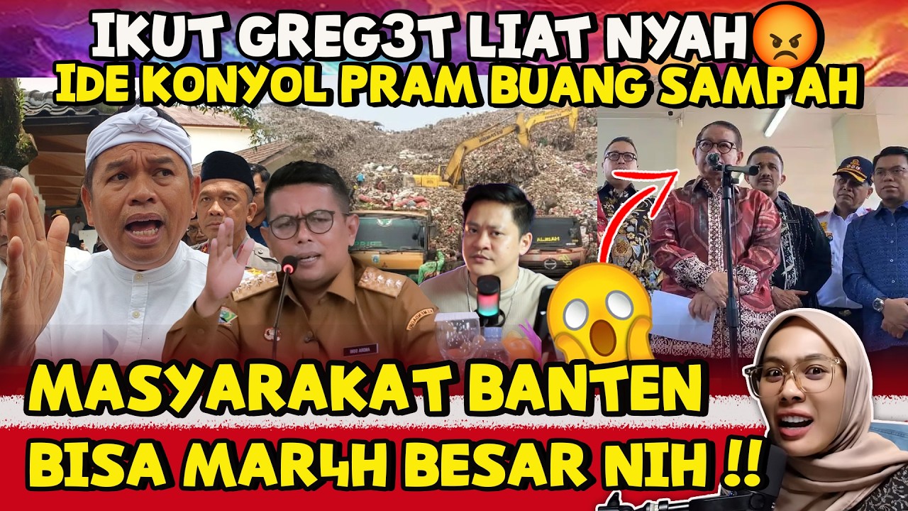 KAGAK NGOT4K‼️PRAMONO USAI DISEMPR0T KDM KINI RAYU GUB.BANTEN BIAR JAKARTA BISA BUANG SAMPAH WKWK