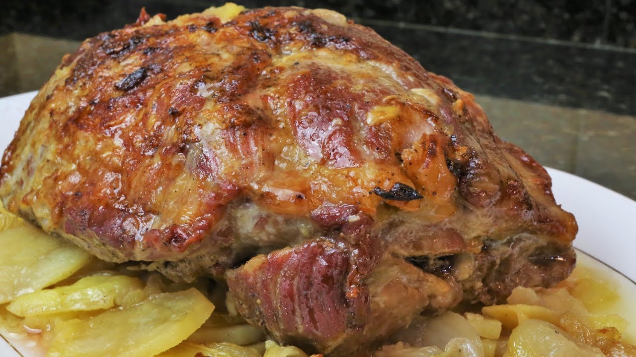 Cabezada de lomo de cerdo ibérico al horno