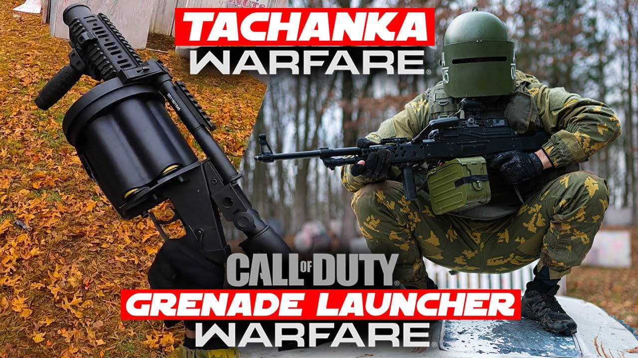 Геймплей страйкбольного гранатомета ТАЧАНКА ПКМ + ШУМИКА!!