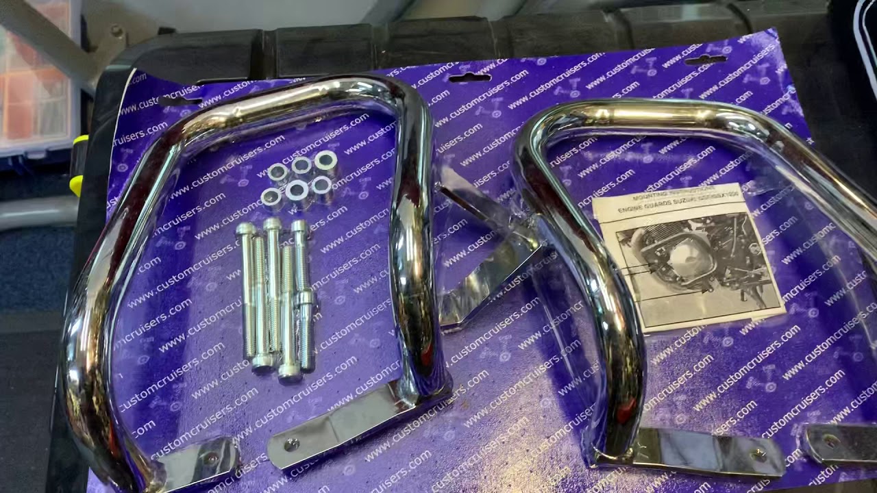 Suzuki Bandit crash bars engine protectors sale GSF1200 sale £65 pr Custom Cruisers UK 01773835666