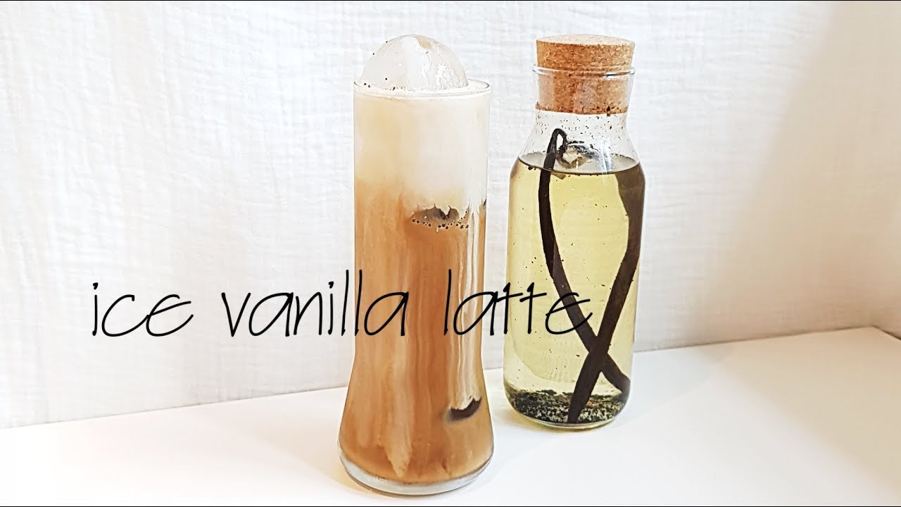 홈카페_ 바닐라시럽 만들기 _ 아이스 바닐라 커피 _ vanilla syrup _ ice vanilla coffee_バニララテ_バニラ・シロップ
