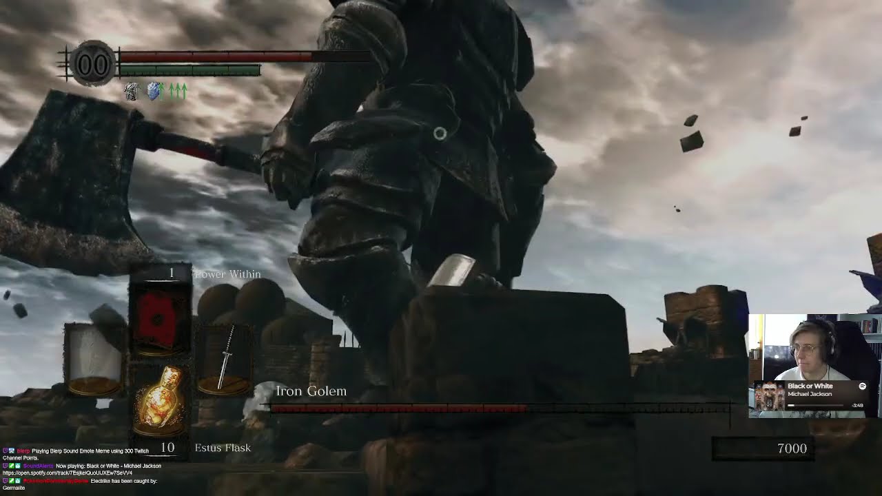 Dark Souls Remastered - Iron Golem bossfight