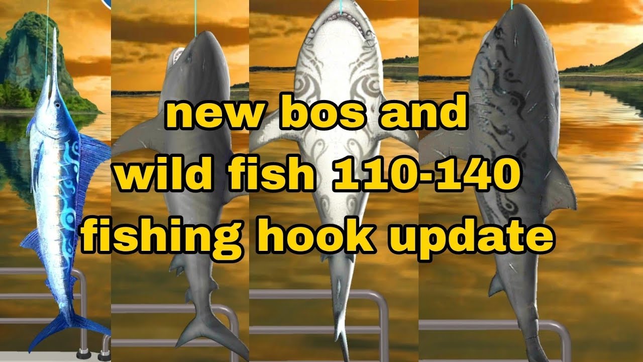 new bos and wild fish fishing hook 110-140