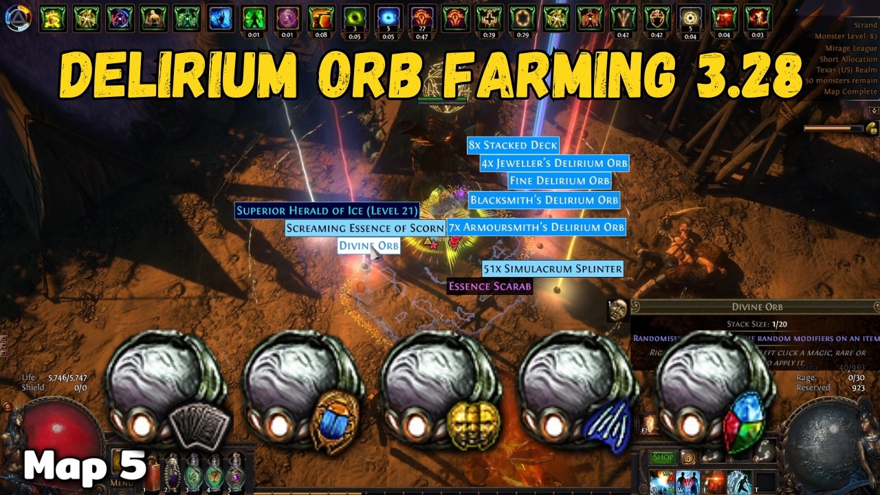 Farm Your Own Delirium Orbs (PoE 3.28 Mirage)