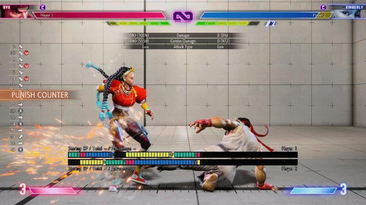 SF6 Ryu Tech - Frame kill for sweep punish Oki