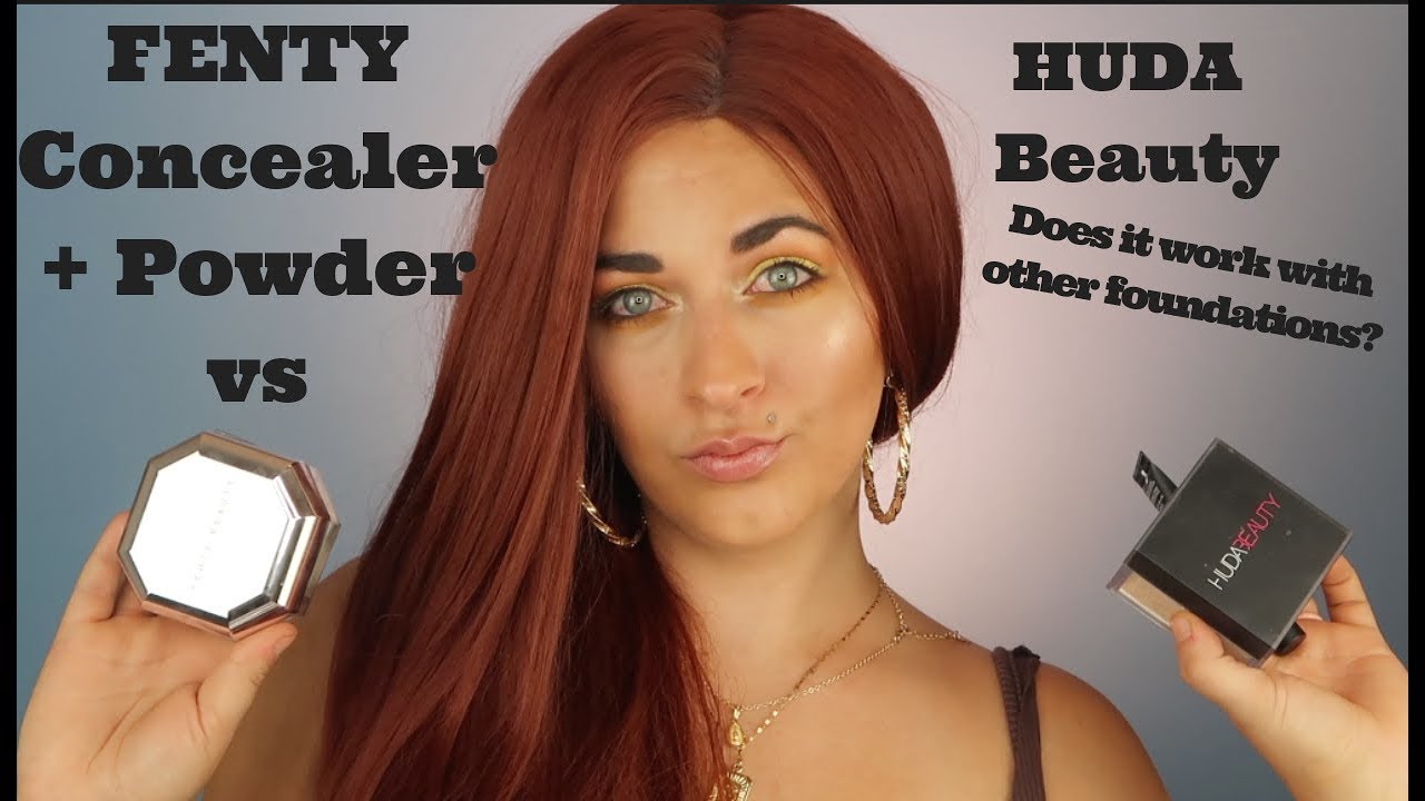 FENTY CONCEALER POWDER REVIEW | FENTY BUTTER POWDER | FENTY CONCEALER VS HUDA BEAUTY