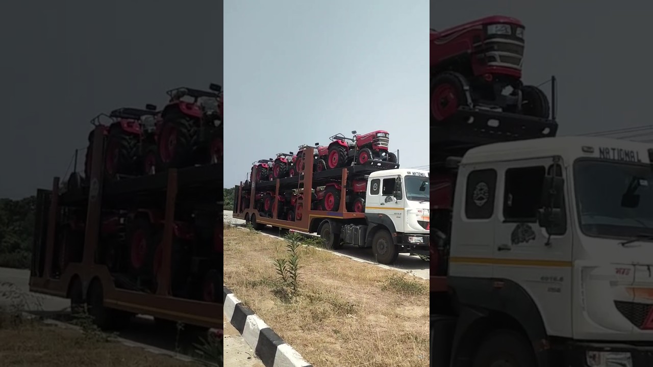 New Mahindra Arjun tractor loaded truck video