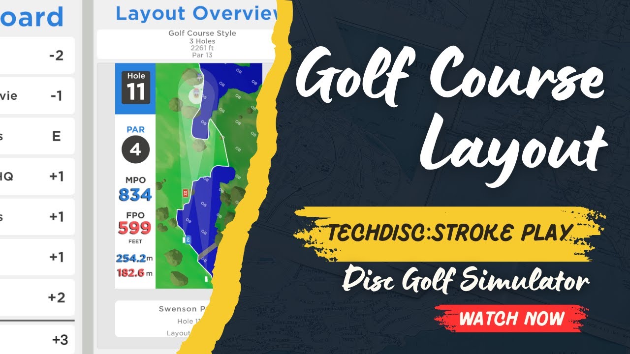 Tech Disc Stroke Play: Golf Course Layout