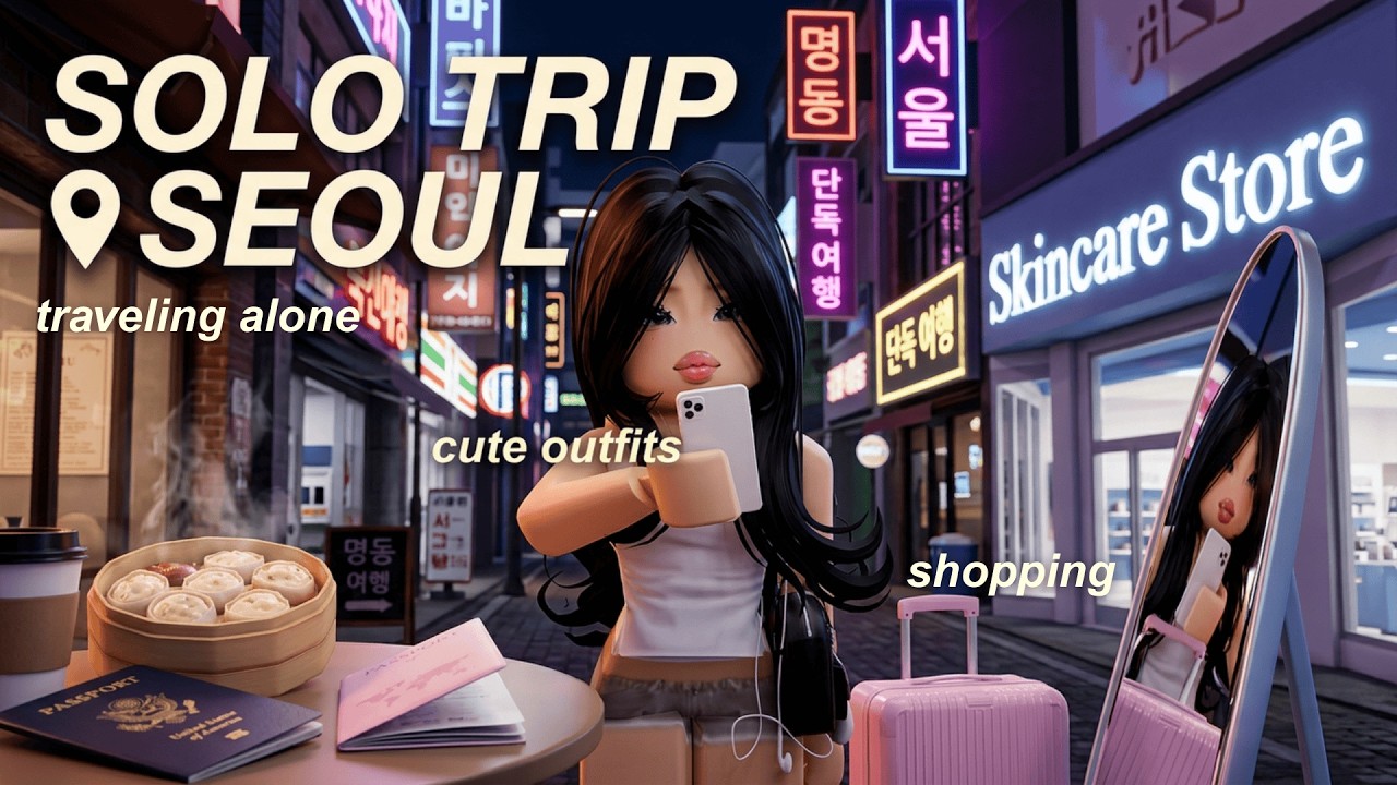 I Booked a SURPRISE Solo Trip to Seoul! | Bloxburg Roleplay