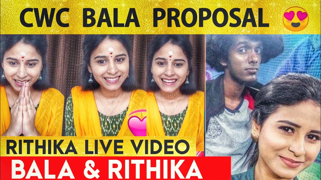 CWC Bala Proposal 😍 Rithika Live Video | Cooku with comali | Rithika & Kpy Bala live video | VijayTv