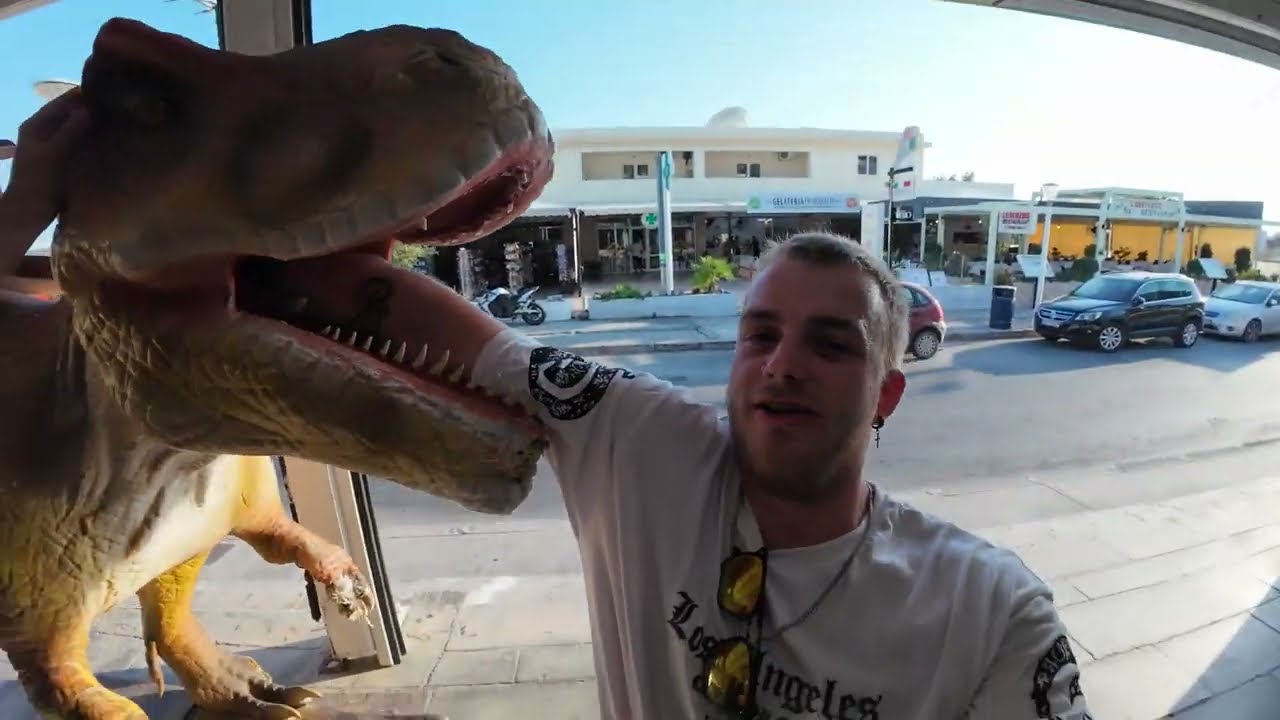 Heading Into Pefkos - The Town With Dinosaurs!