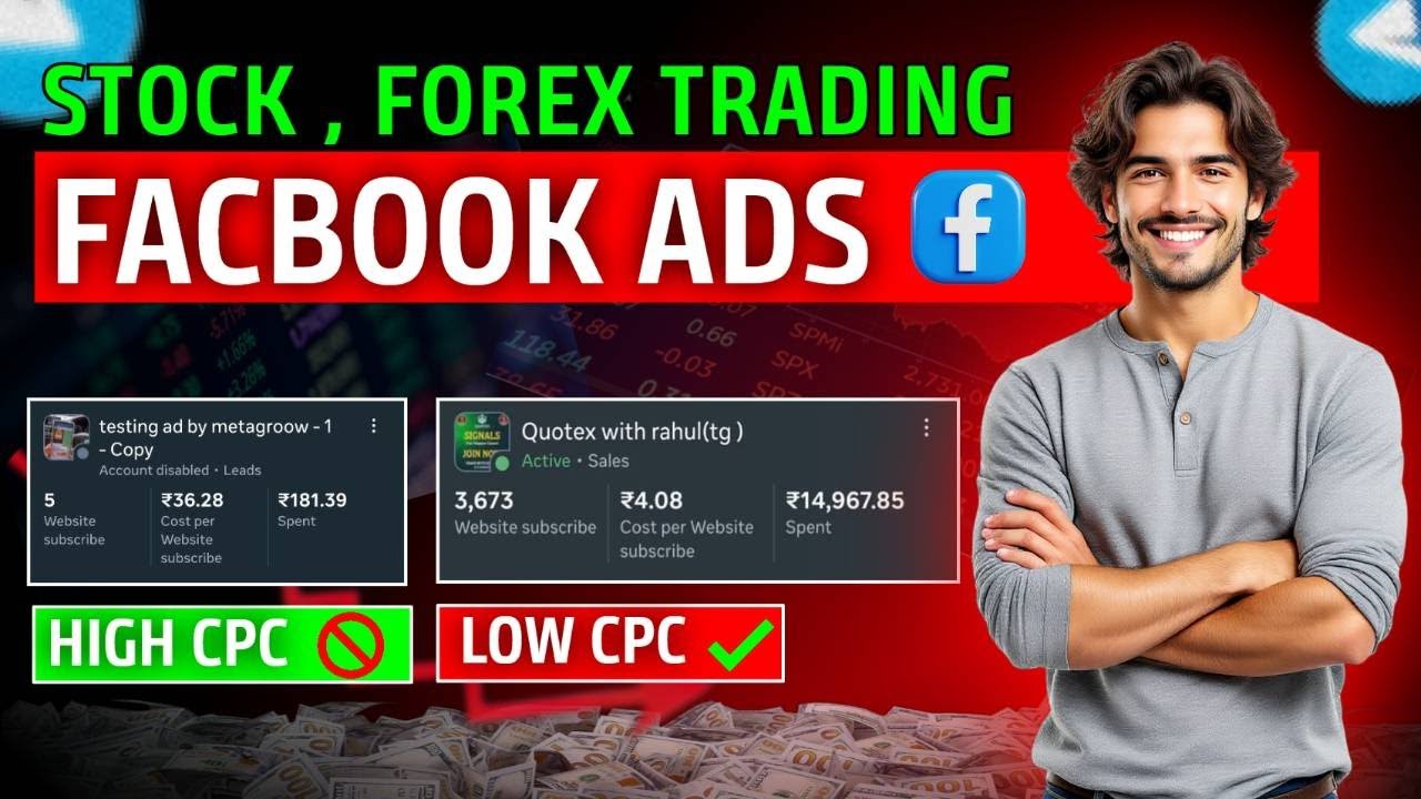 How to run Facebook ads for stock market or forex | meta ads for trading channels |