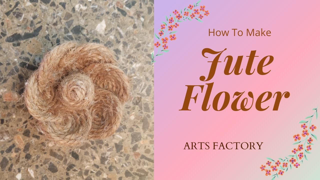 Easy burlap flowers tutorial | Burlap Rose | burlap craft flowers | jute flower making tutorial
