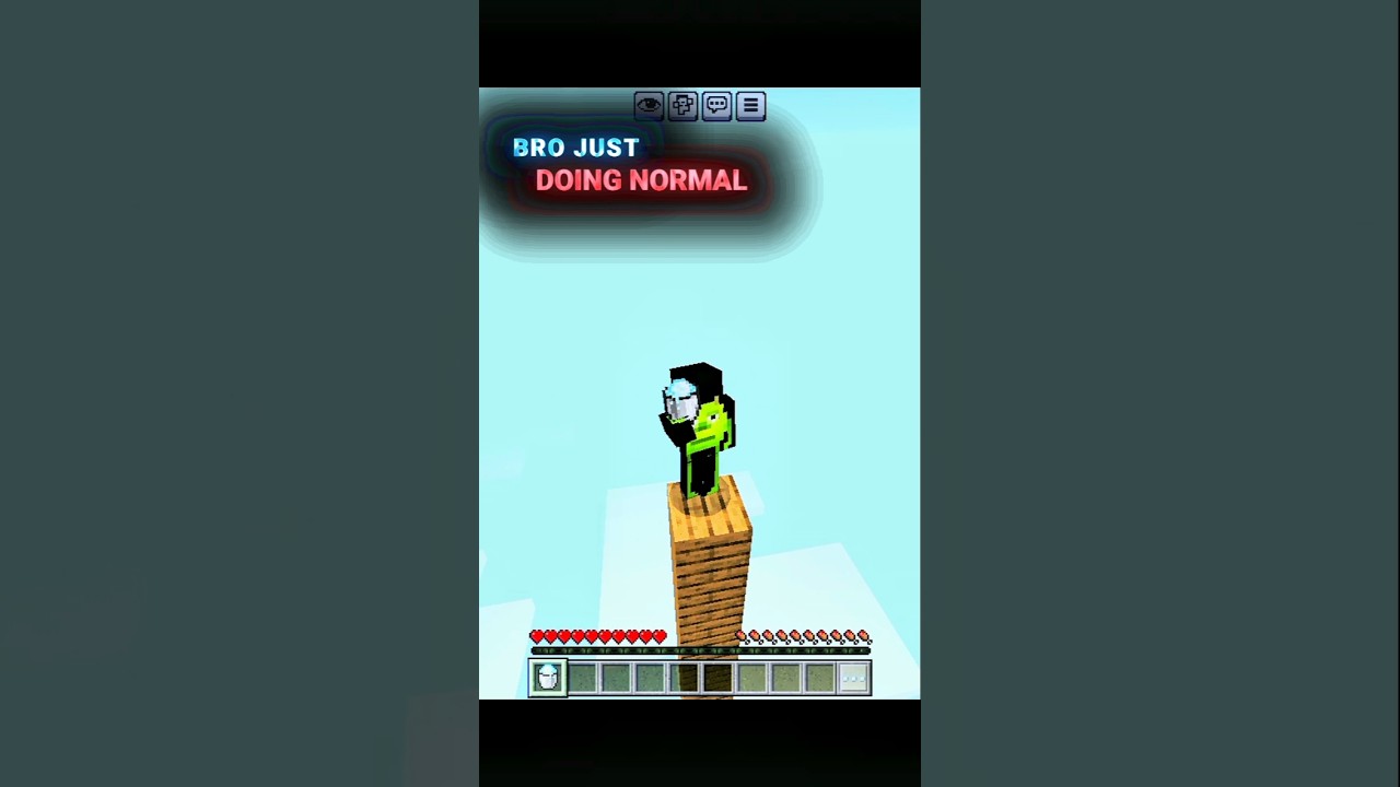 Just Doing Normal MLG in Minecraft ☠️ | #Minecraft #minecraftshorts #SarpSword