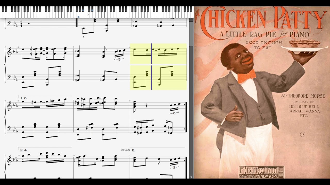 Chicken Patty by Theo Morse (1908, Ragtime piano)