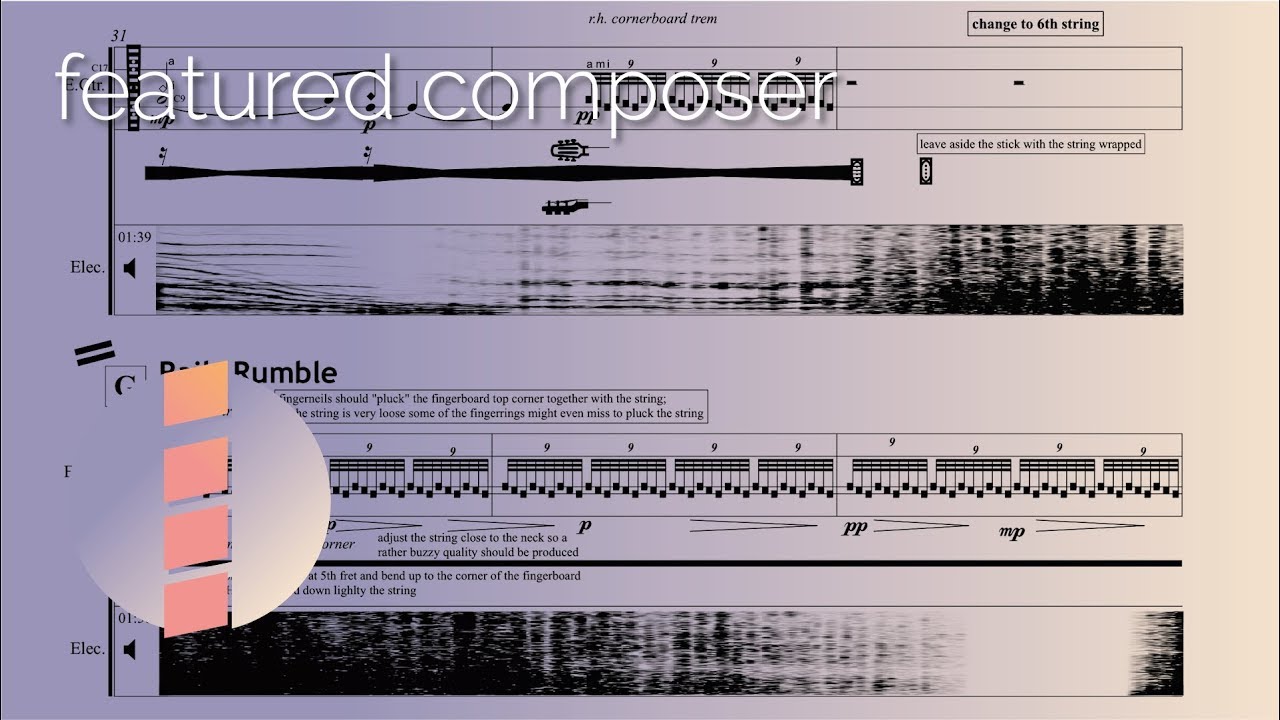 Panayiotis Kokoras — Superstrings [w/ score]