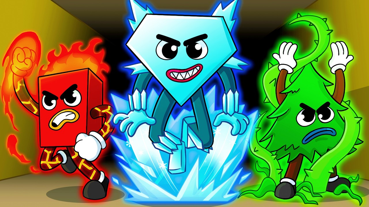 SAVE the SHAPES, But They're ELEMENTAL?! (Cartoon Animation)