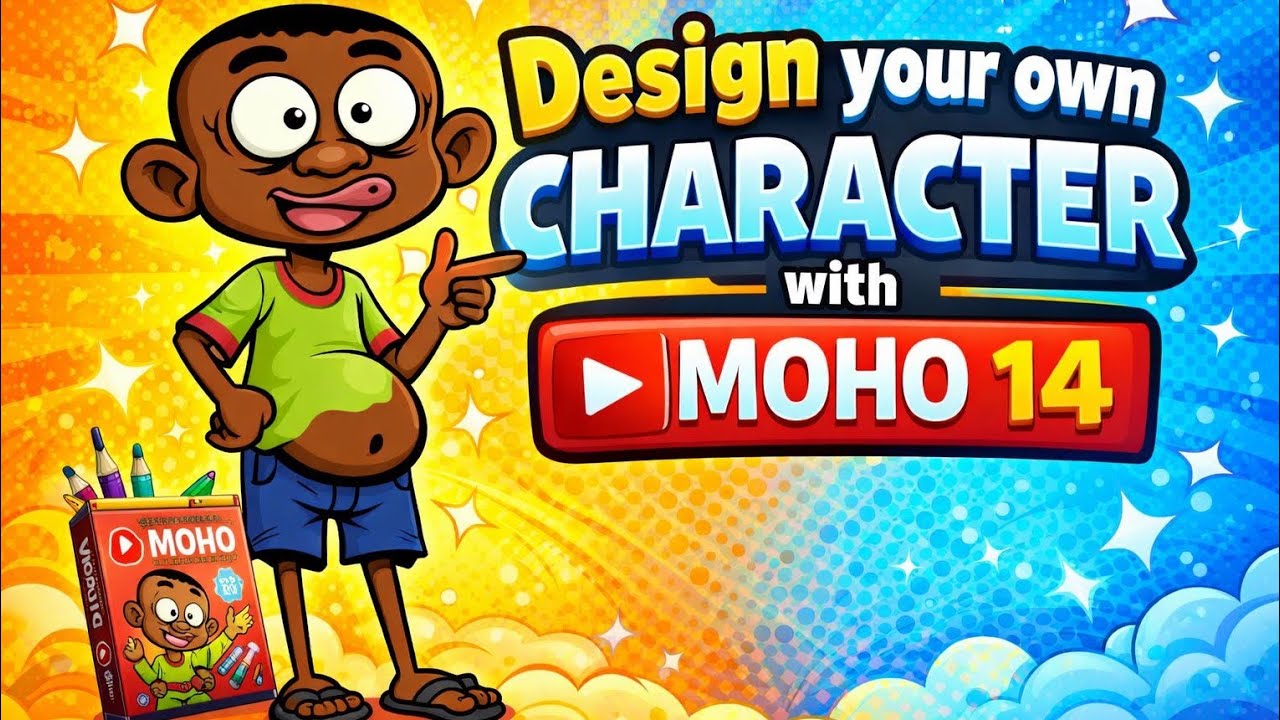 Moho14 beginners tutorial ( design your own character) part B