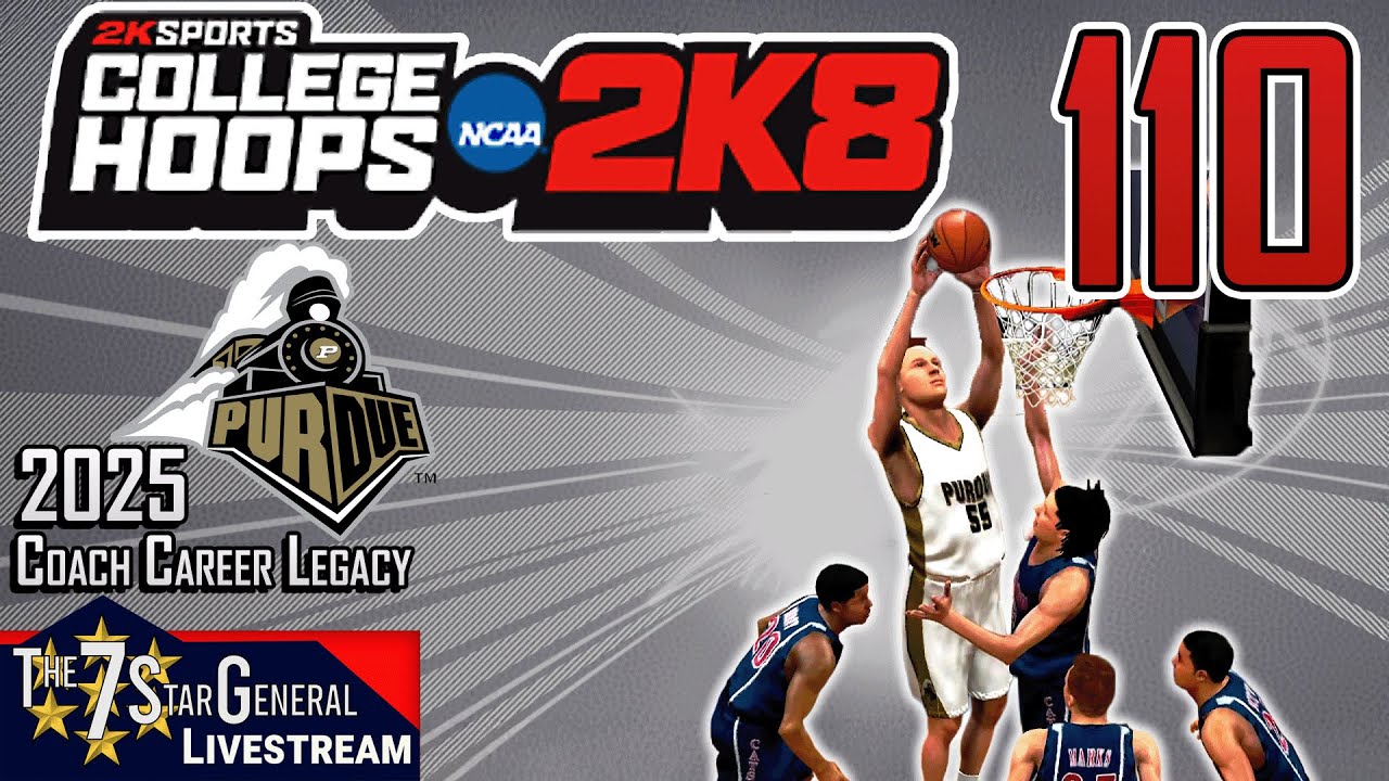 2025 Coach Career Legacy | College Basketball 2K8 | Livestream 110