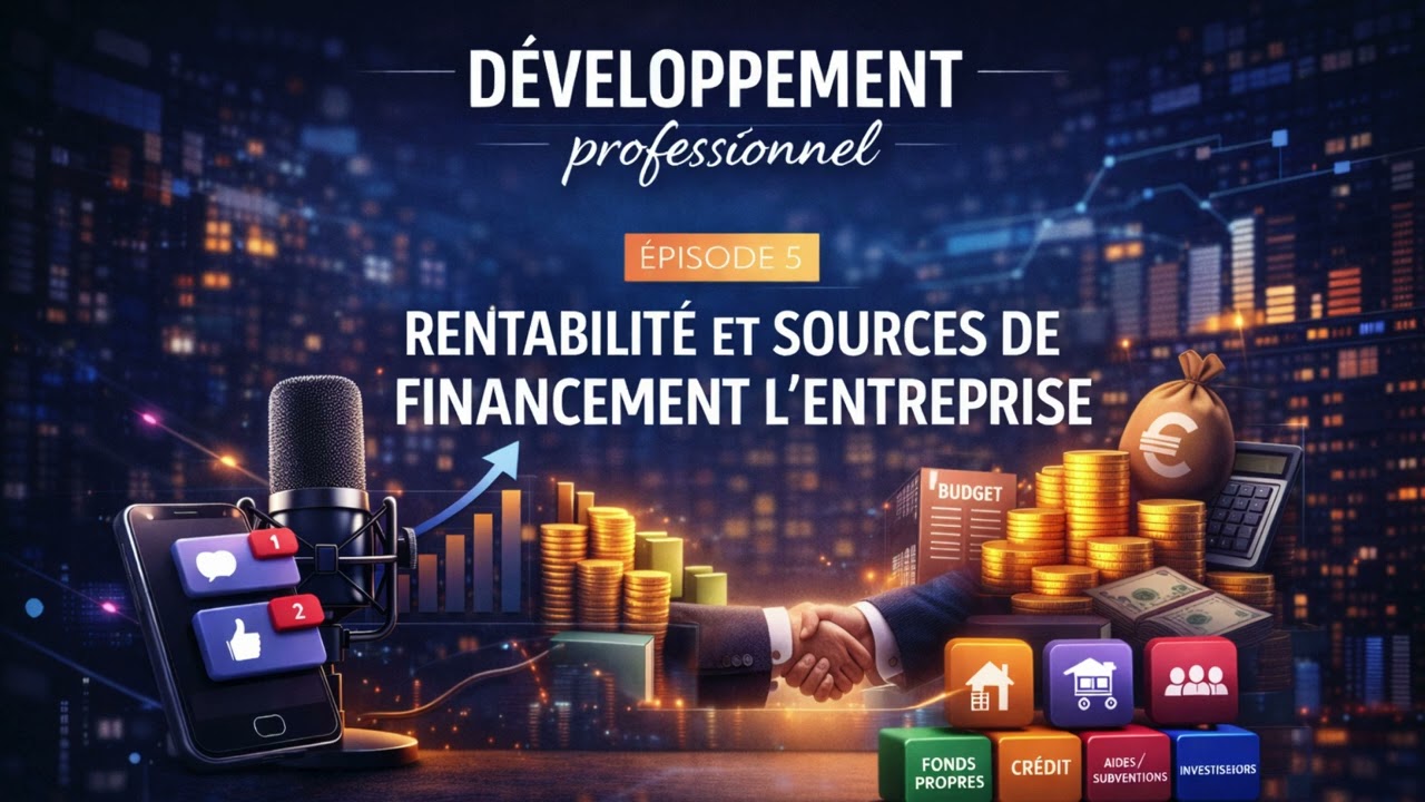 DEVELOPPEMENT PROFESSIONNEL : Episode 5 - Rentabilité & sources de financement de l'entreprise