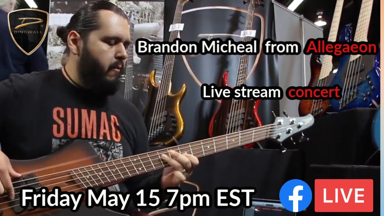 Brandon Michael from Allegaeon-Live Stream concert May 15 2020
