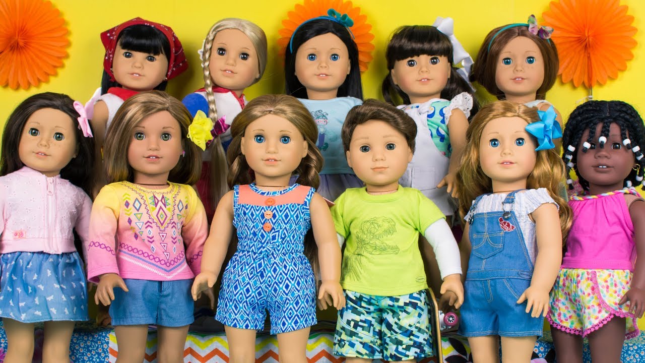 Dressing My American Girl Dolls for SUMMER! Play Dress Up with Diana and Roma and Like Nastya Boneca