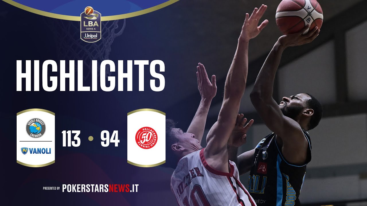 Vanoli Basket Cremona - Pallacanestro Trieste | PokerstarsNews Highlights Serie A Unipol 2025/2026