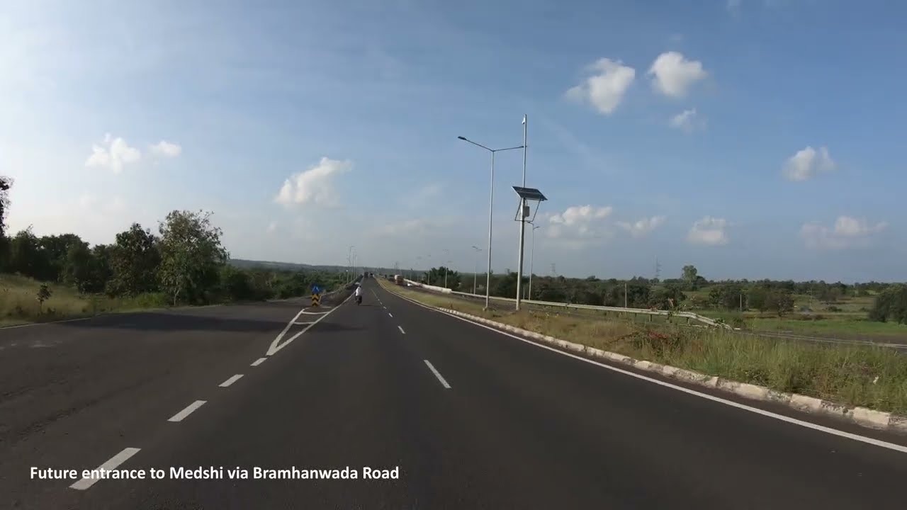 4K | Section of NH161 Around Medshi, Dist. Washim, Maharashtra 