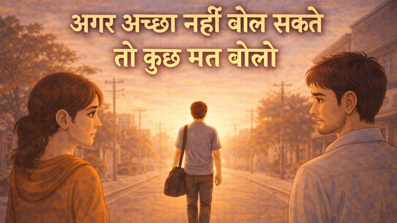 अगर अच्छा नहीं बोल सकते तो कुछ मत बोलो | एक ऐसी कहानी जो हर माता-पिता को सुननी चाहिए