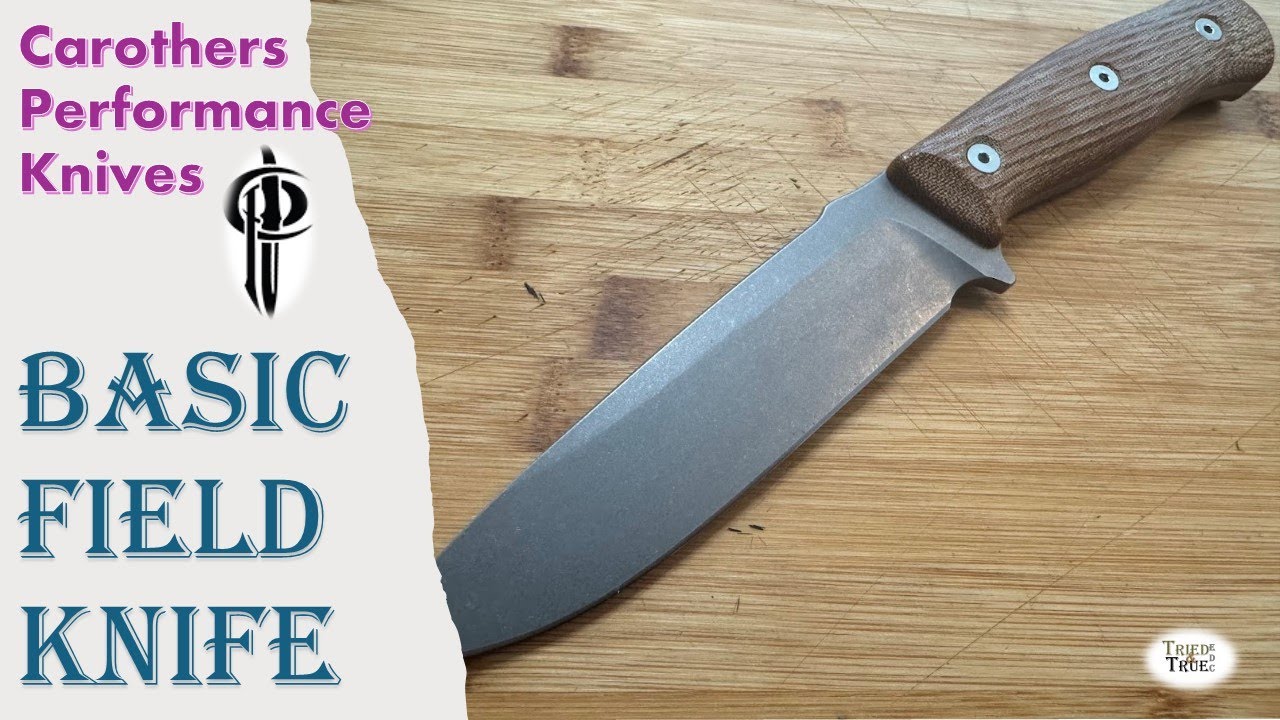 The MOST Amazing Ergos EVER! Carothers Performance Knives Basic Field Knife | VIP Micarta | Delta 3V