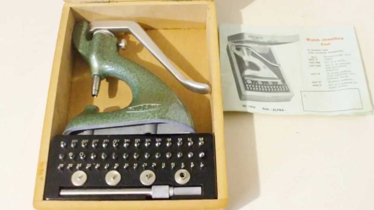 Vintage Favorite Watchmakers Jewelling Tool Press