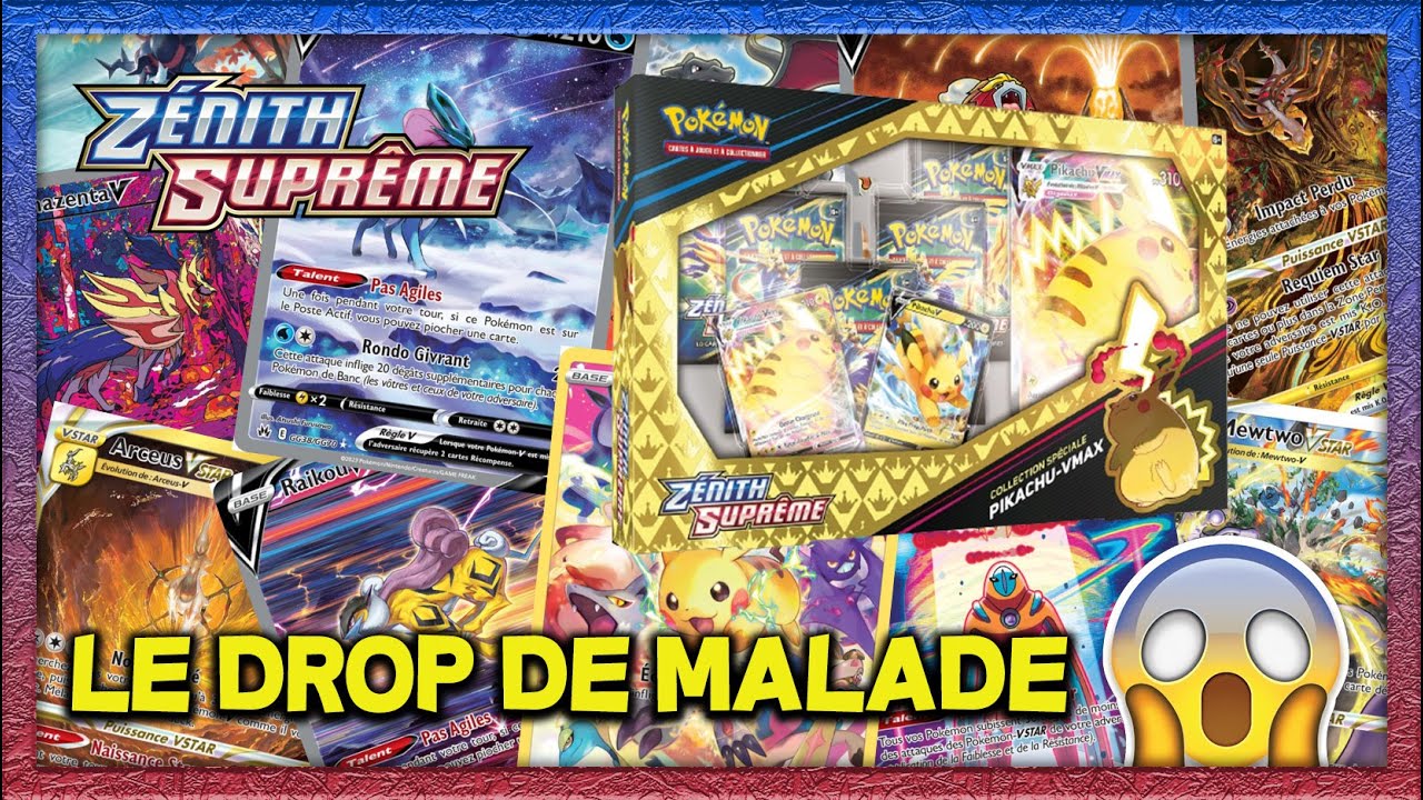 OUVERTURE POKÉMON - LE DROP DE MALADE | COFFRET PIKACHU VMAX ZENITH SUPREME EB12.5