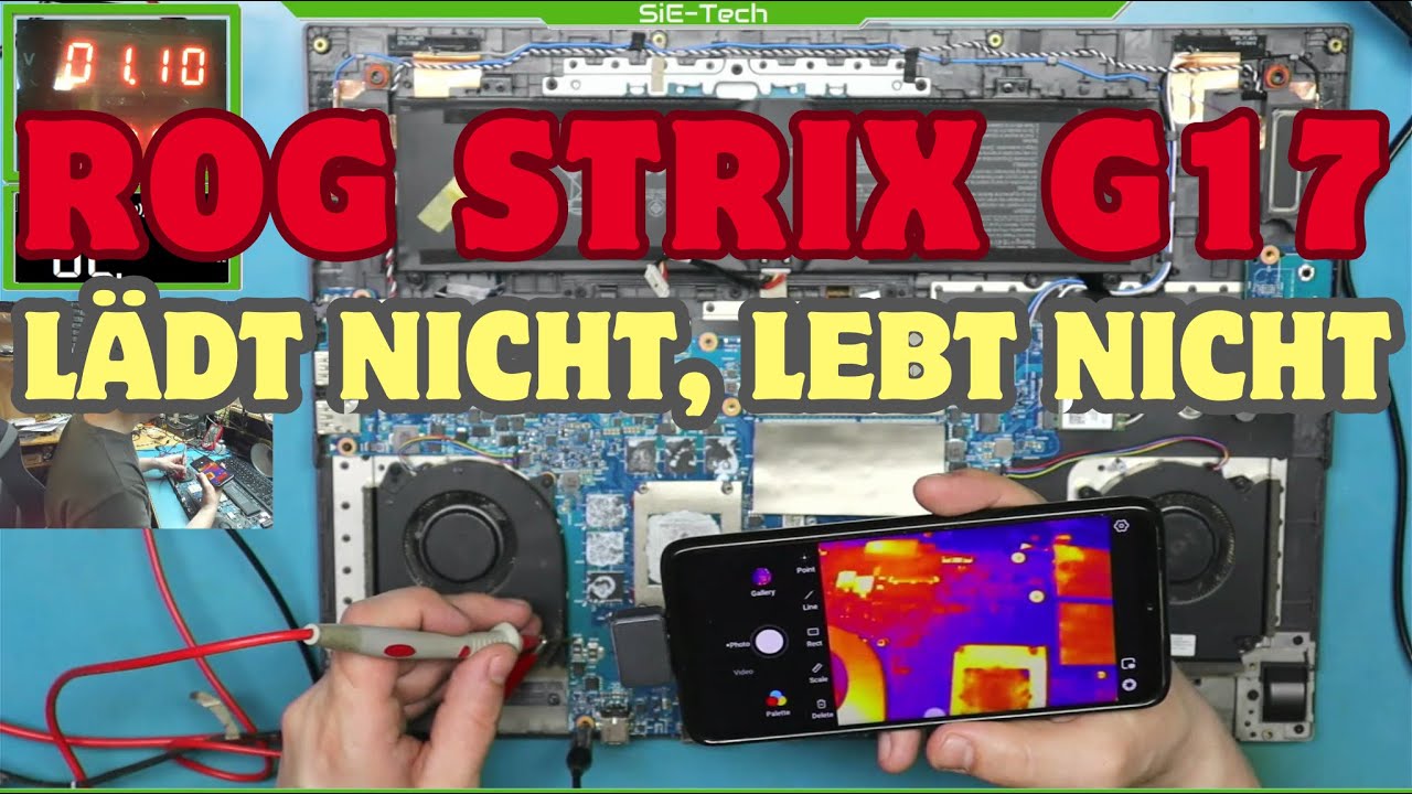 Asus ROG G17 Strix G713Q ist tot, lässt sich nicht mehr einschalten