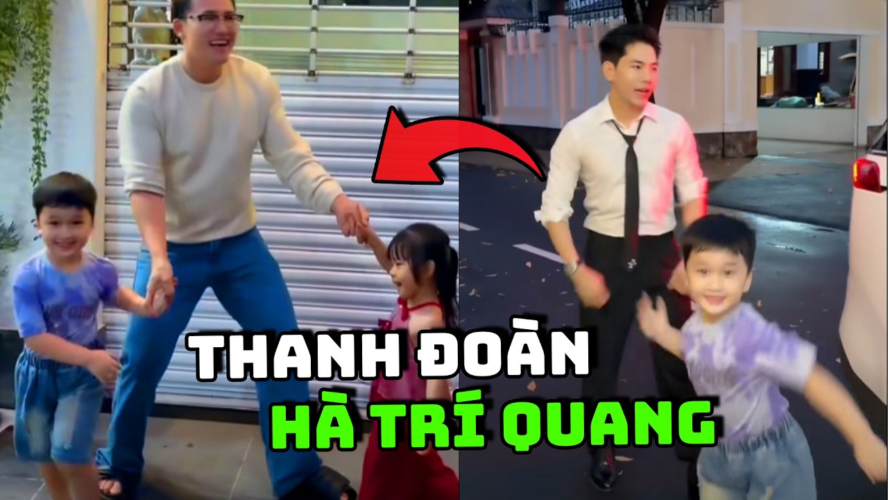 Thanh Đoàn - Hà Trí Quang gây chú ý với khoảnh khắc sum không kém phần hài hước bên hai con