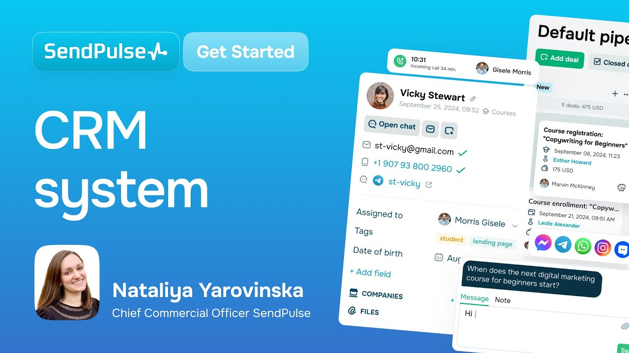 System CRM: Poznaj demo SendPulse