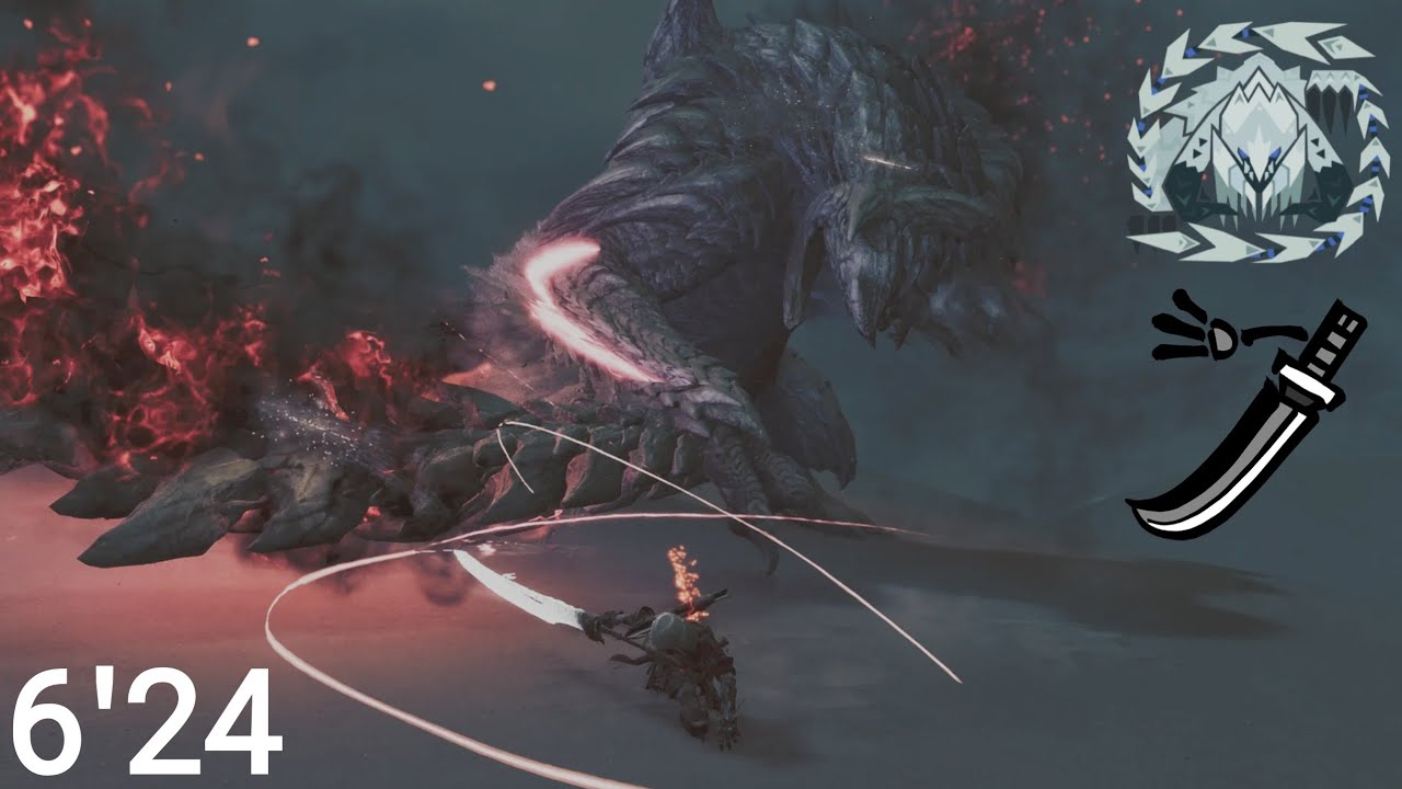 アルシュベルド 太刀 6分24秒 落石なし 捕獲【モンハンワイルズ Open Beta 】