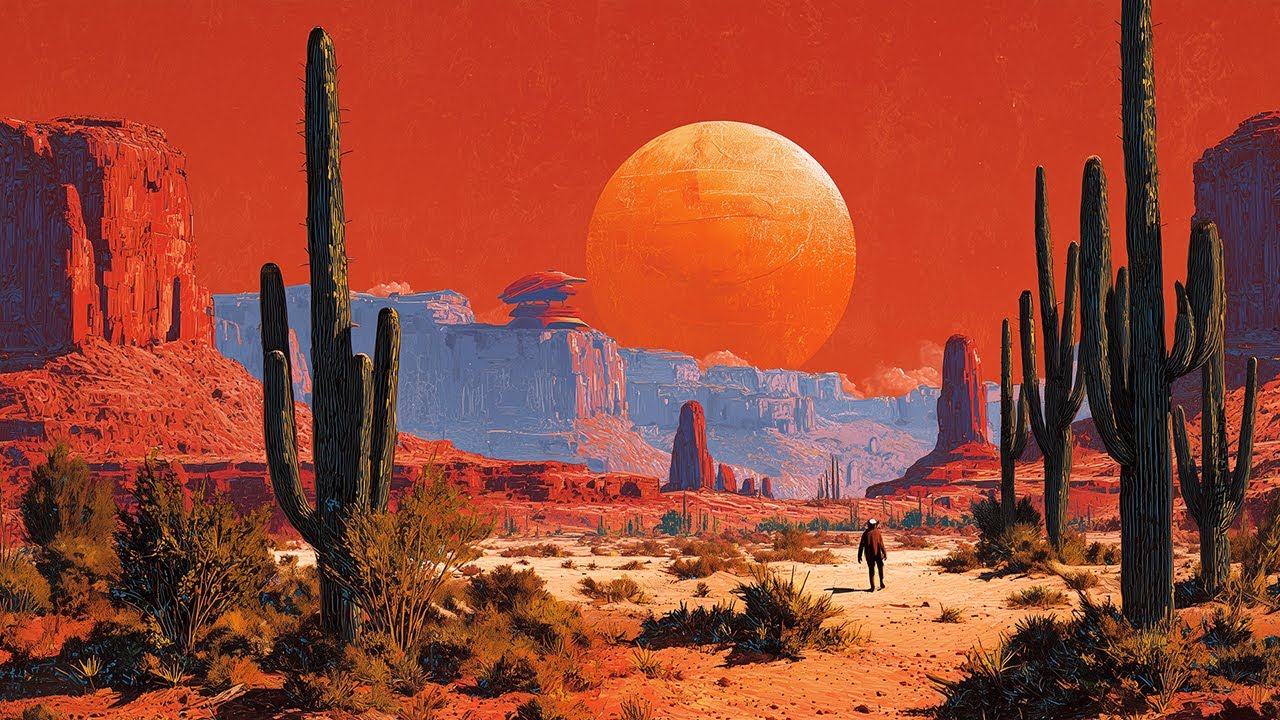 Dreamlike Psychedelic Rock Desert Soundscape for Hidden Flow