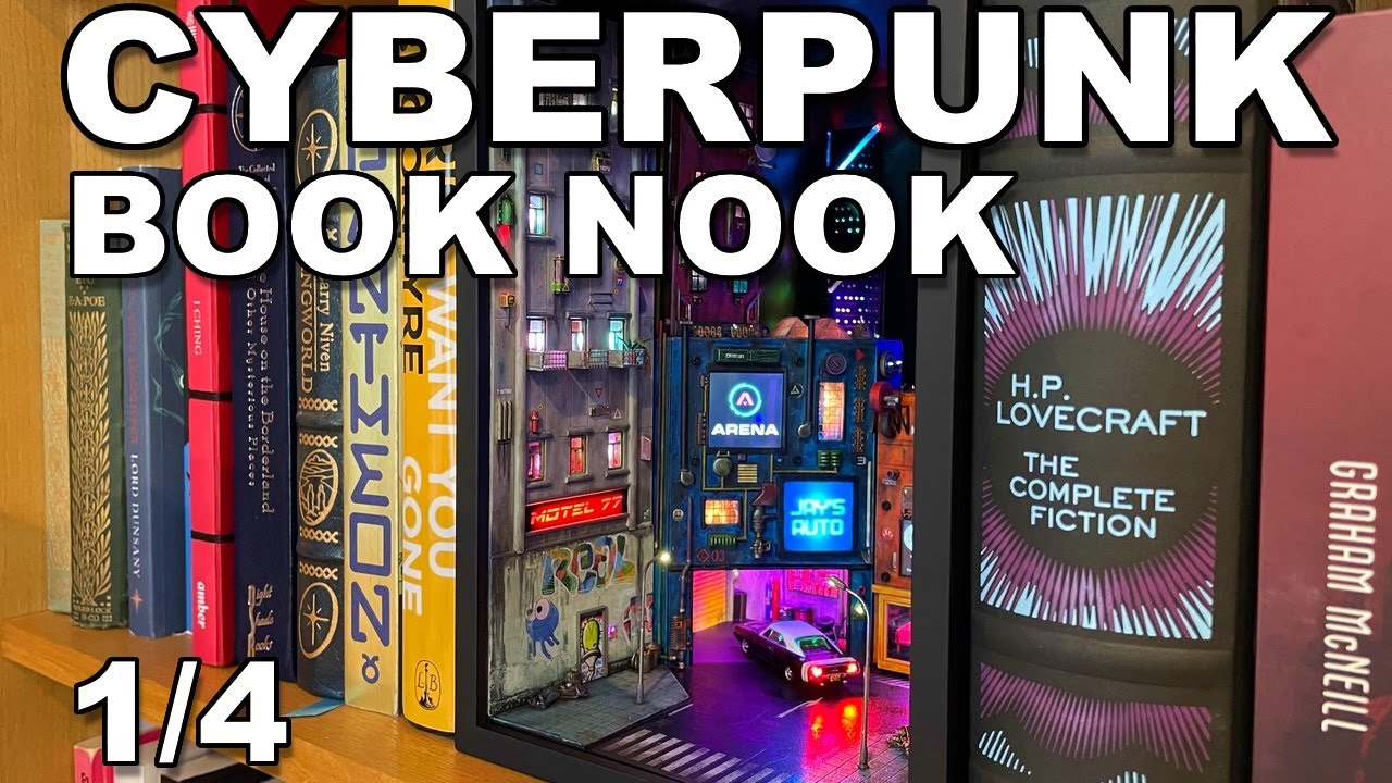 Making a Cyberpunk Book Nook: Part 1 of 4