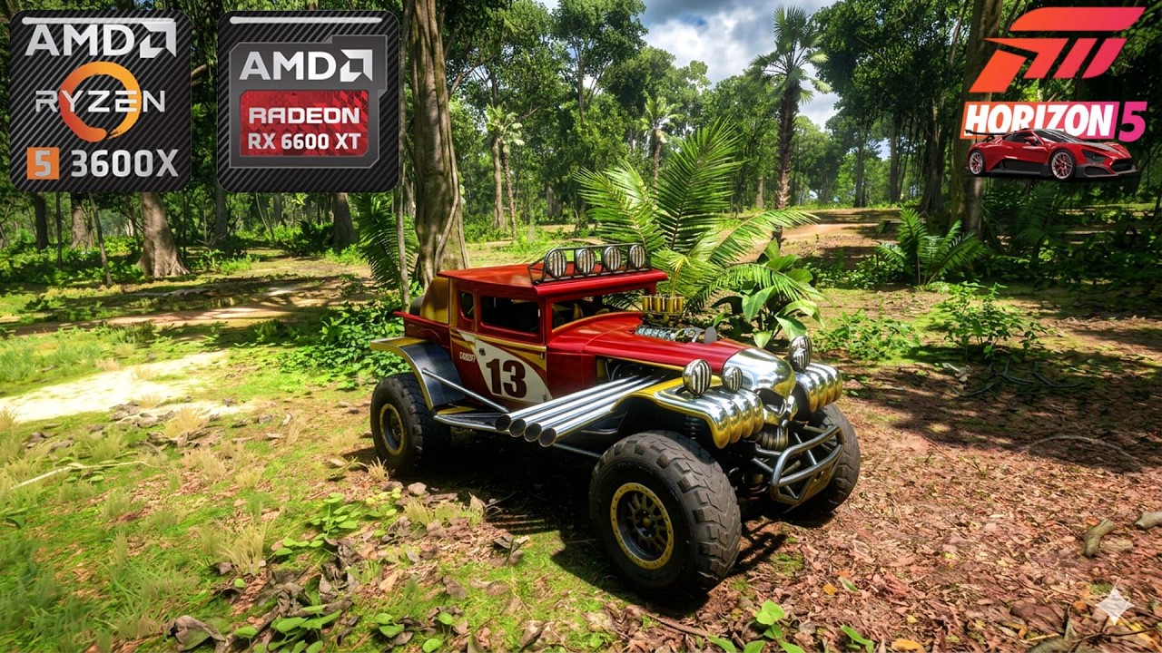 Forza Horizon 5 HDR 1080p Ultra Settings 🚗 | RX 6600XT + 3600X 💻