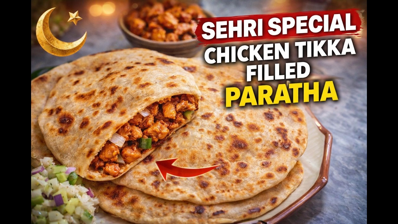 Sehri Special Chicken Tikka Filled Paratha | Crispy & Juicy Ramadan Recipe By #SFBF Season 6 Ep 11