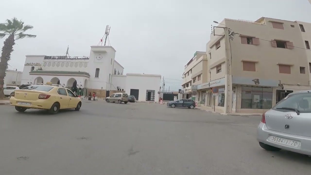جولة في مدينة سلا ، حي رزق ، محطة القطار تابريكت ، مرجان حي كريمة .