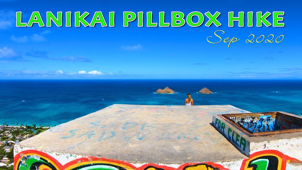 Lanikai Pillbox Hike | One of Most Beautiful Hiking Trails in Oahu | Kailua & Lanikai Beach View 🌴4K