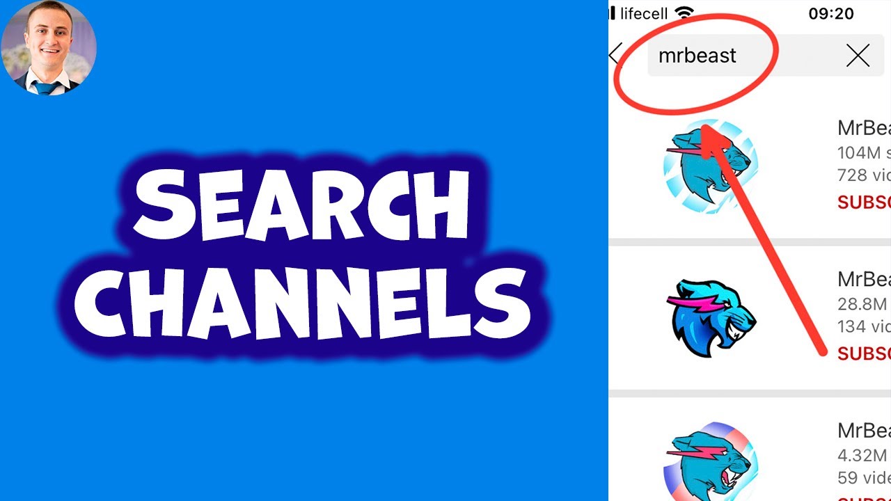 How To Search Channels On YouTube App!